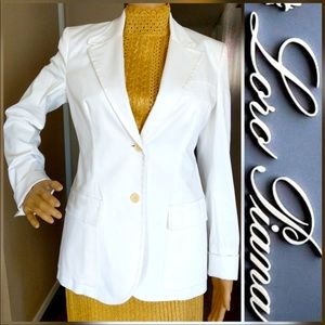 Loro Piana white blazer jacket SZ 44
